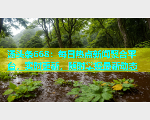 汤头条668：每日热点新闻聚合平台，实时更新，随时掌握最新动态